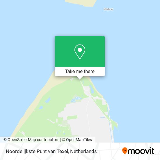 Noordelijkste Punt van Texel map