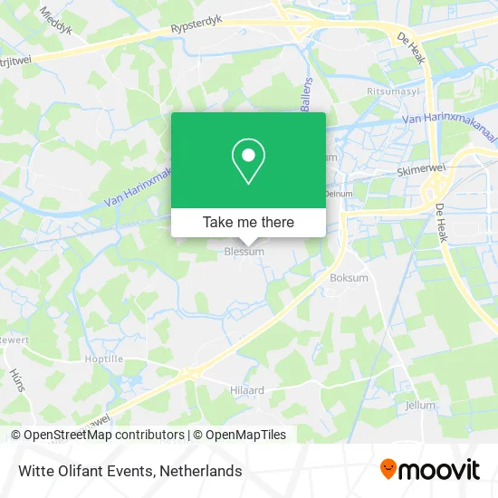 Witte Olifant Events map