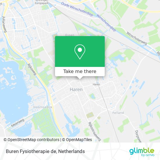 Buren Fysiotherapie de map