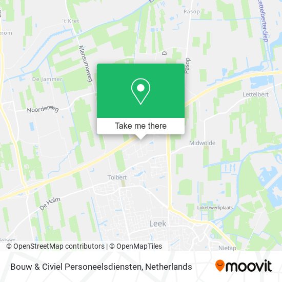 Bouw & Civiel Personeelsdiensten map