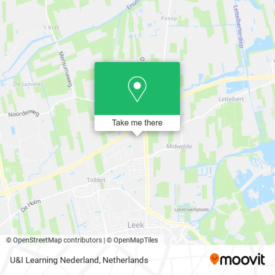 U&I Learning Nederland map