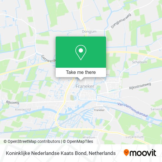 Koninklijke Nederlandse Kaats Bond map