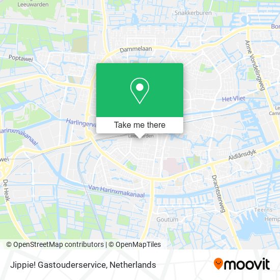 Jippie! Gastouderservice map