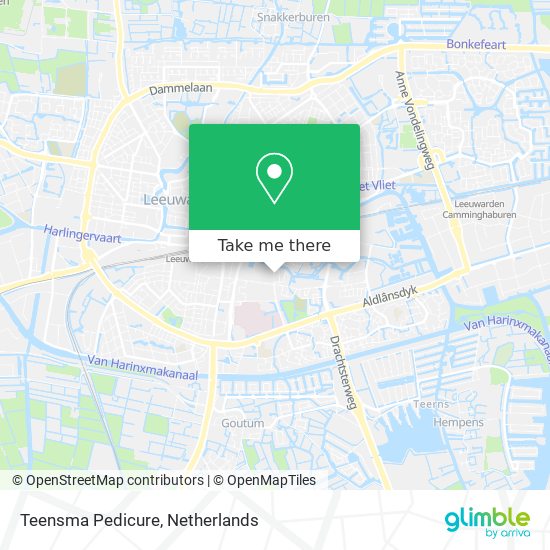 Teensma Pedicure map