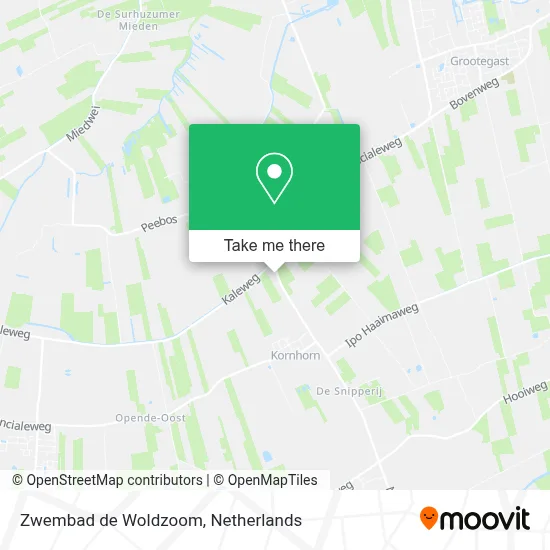 Zwembad de Woldzoom map