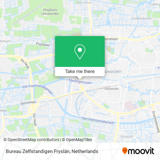 Bureau Zelfstandigen Fryslân map