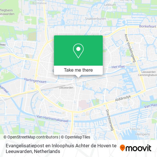 Evangelisatiepost en Inloophuis Achter de Hoven te Leeuwarden map