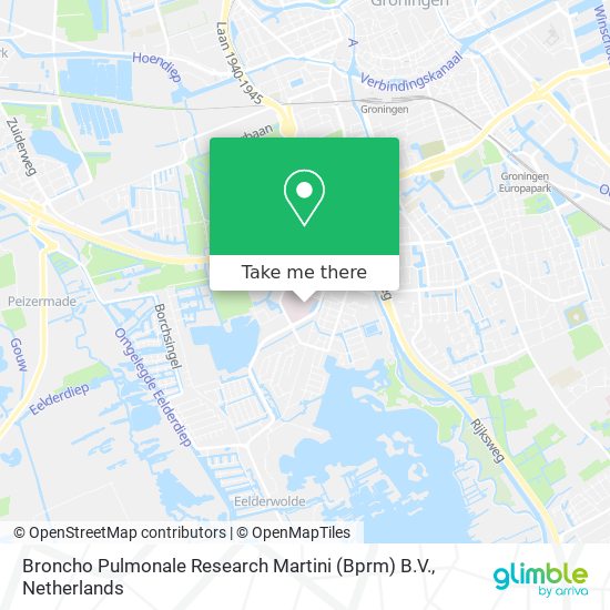 Broncho Pulmonale Research Martini (Bprm) B.V. map
