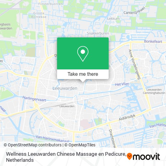 Wellness Leeuwarden Chinese Massage en Pedicure map