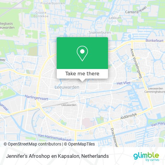 Jennifer's Afroshop en Kapsalon map