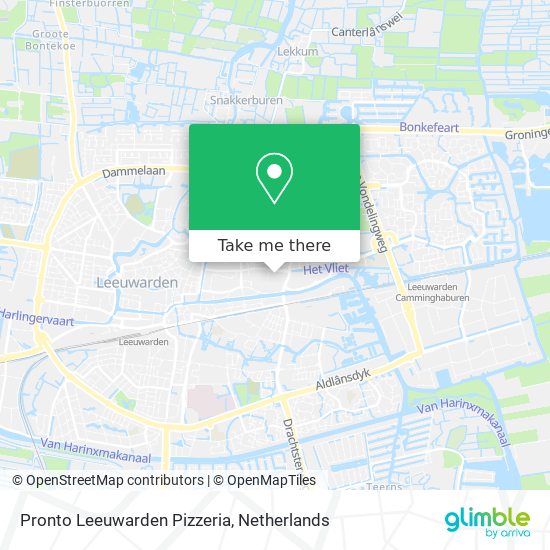 Pronto Leeuwarden Pizzeria Karte