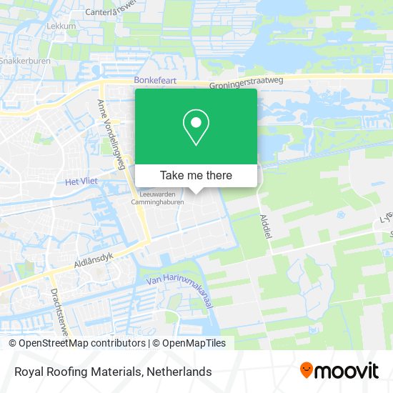 Royal Roofing Materials map