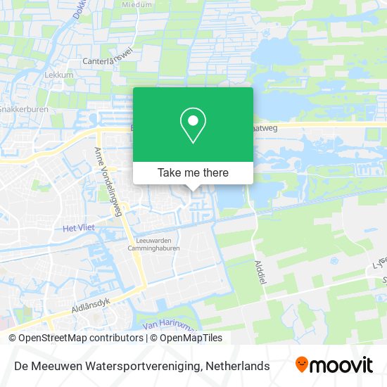 De Meeuwen Watersportvereniging map