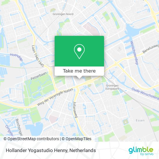 Hollander Yogastudio Henny map