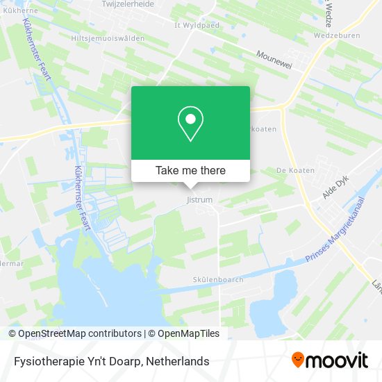 Fysiotherapie Yn't Doarp map