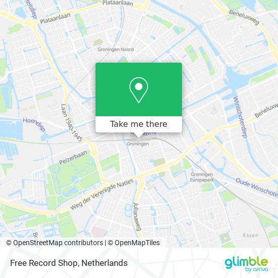 Free Record Shop map