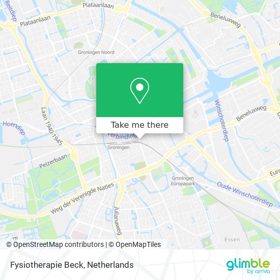 Fysiotherapie Beck map