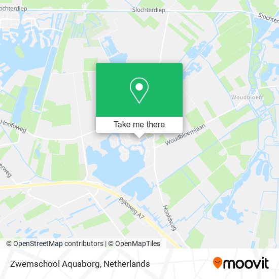 Zwemschool Aquaborg map