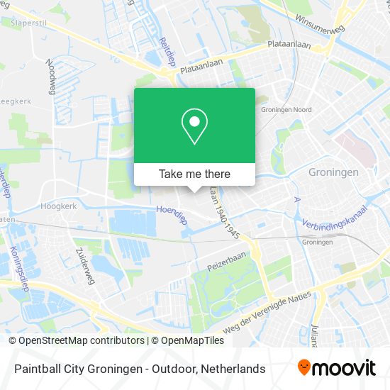 Paintball City Groningen - Outdoor map