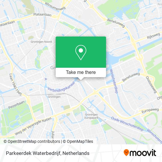 Parkeerdek Waterbedrijf map