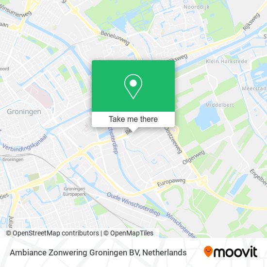 Ambiance Zonwering Groningen BV map