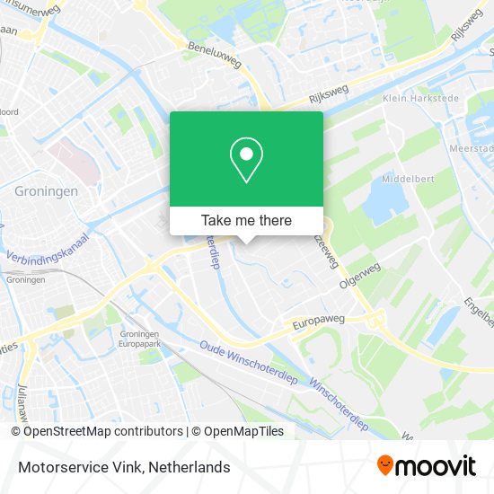 Motorservice Vink map