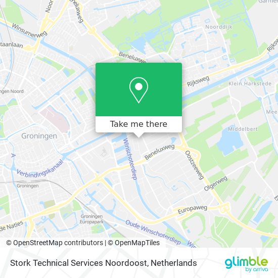 Stork Technical Services Noordoost map