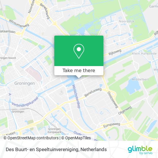 Des Buurt- en Speeltuinvereniging map