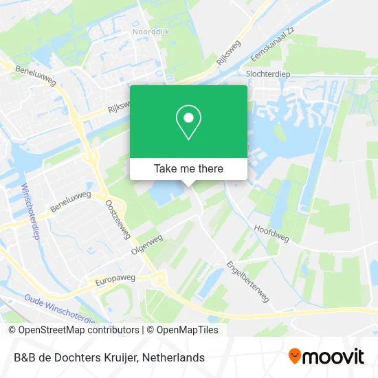 B&B de Dochters Kruijer map