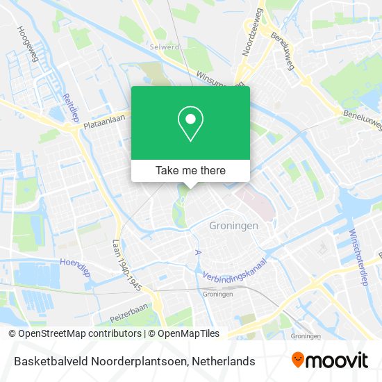 Basketbalveld Noorderplantsoen map