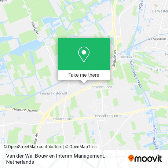 Van der Wal Bouw en Interim Management map
