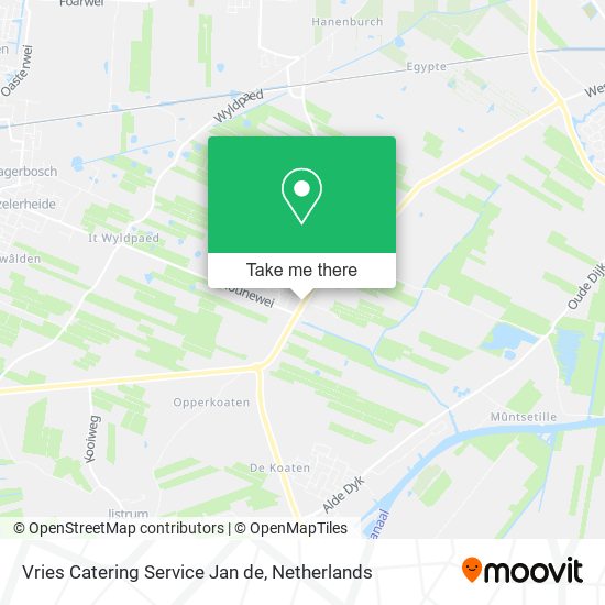 Vries Catering Service Jan de map