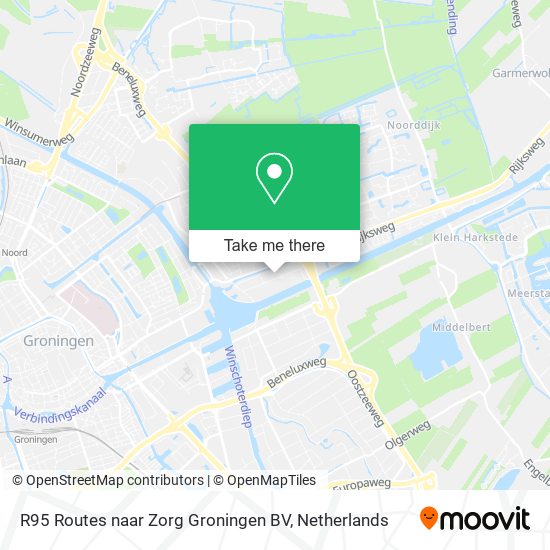 R95 Routes naar Zorg Groningen BV Karte