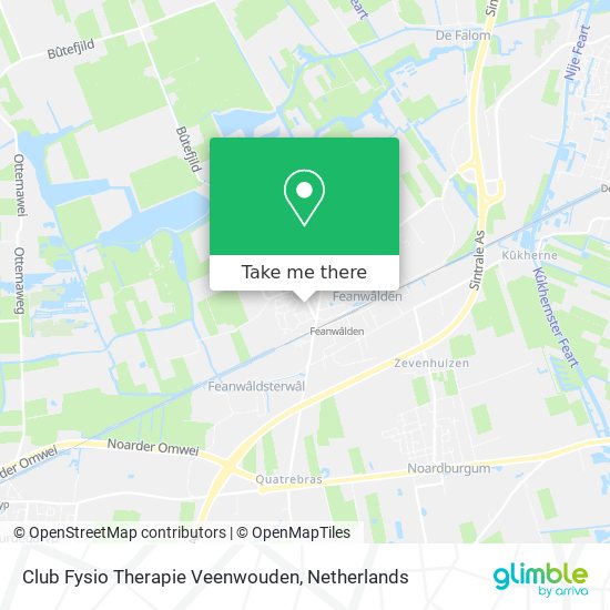 Club Fysio Therapie Veenwouden map