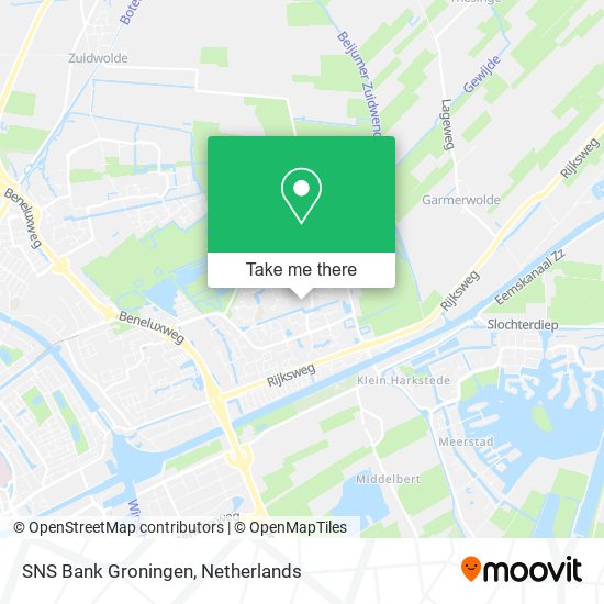 SNS Bank Groningen map