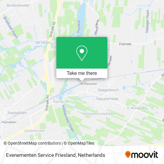 Evenementen Service Friesland map