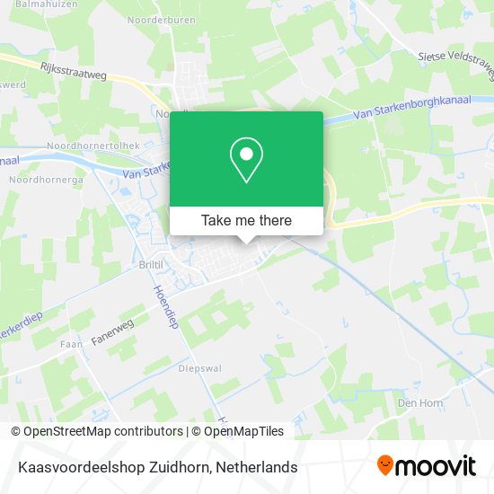 Kaasvoordeelshop Zuidhorn map