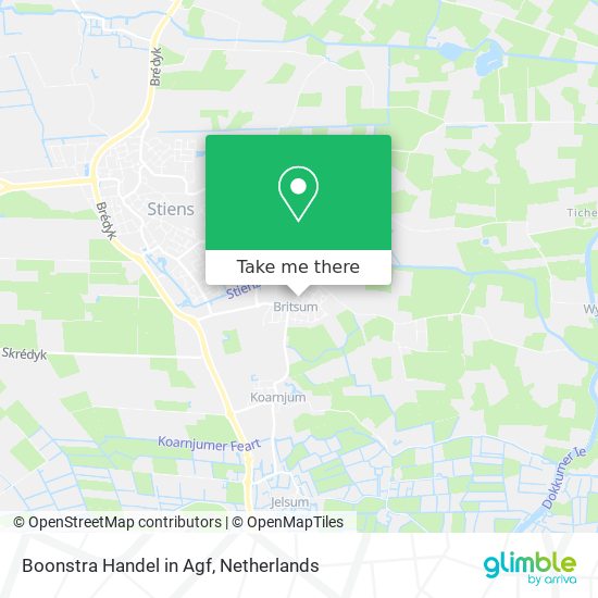 Boonstra Handel in Agf map