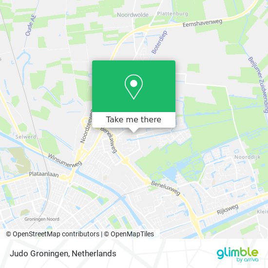 Judo Groningen map