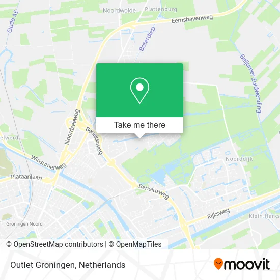 Outlet Groningen map