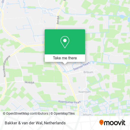 Bakker & van der Wal map