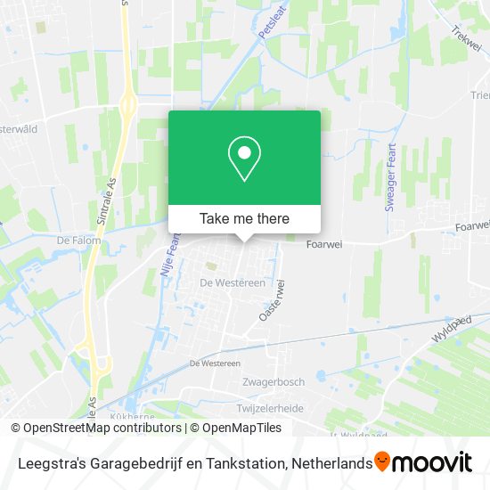 Leegstra's Garagebedrijf en Tankstation Karte