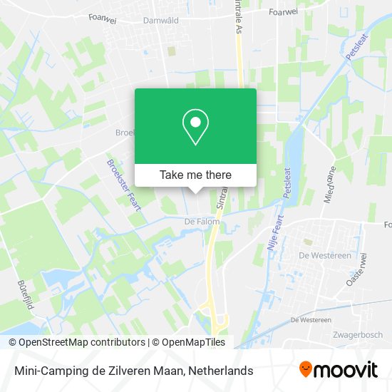 Mini-Camping de Zilveren Maan map