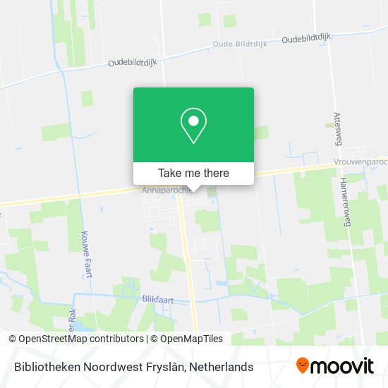 Bibliotheken Noordwest Fryslân map