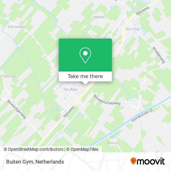 Buiten Gym map