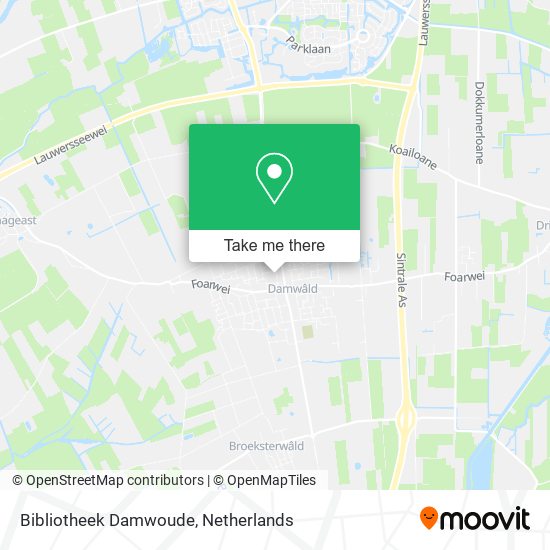 Bibliotheek Damwoude map