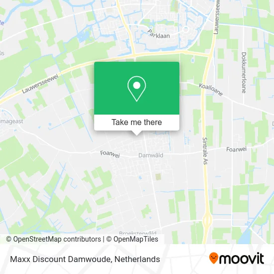 Maxx Discount Damwoude map