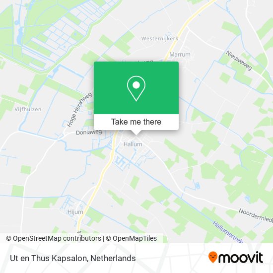 Ut en Thus Kapsalon map