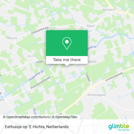 Eethuisje op 'E Hichte map