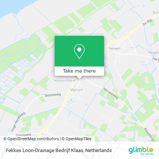 Fekkes Loon-Drainage Bedrijf Klaas Karte